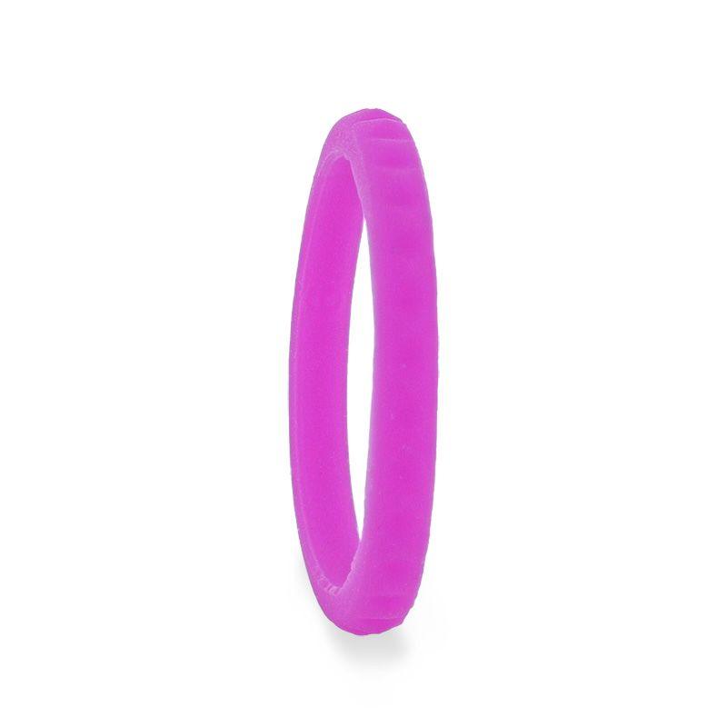 CARMEN Stackable Faceted Silicone Ring for Women Purple Comfort Fit Hypoallergenic Thorsten - 2mm