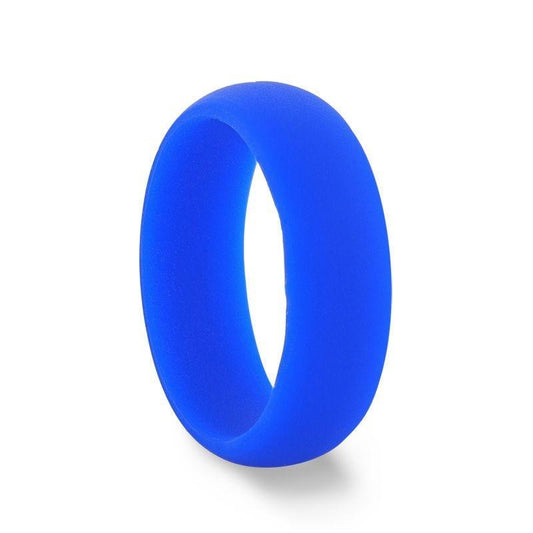 PICASSO Silicone Ring for Men and Women Blue Comfort Fit Hypoallergenic Thorsten - 8mm