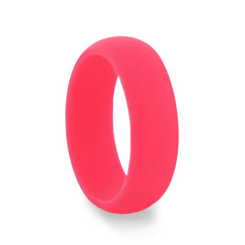 CAMILA Silicone Ring for Men and Women Pink Comfort Fit Hypoallergenic Thorsten - 8mm