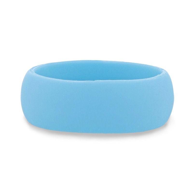 SKYLER Silicone Ring for Men and Women Light Blue Comfort Fit Hypoallergenic Thorsten - 8mm