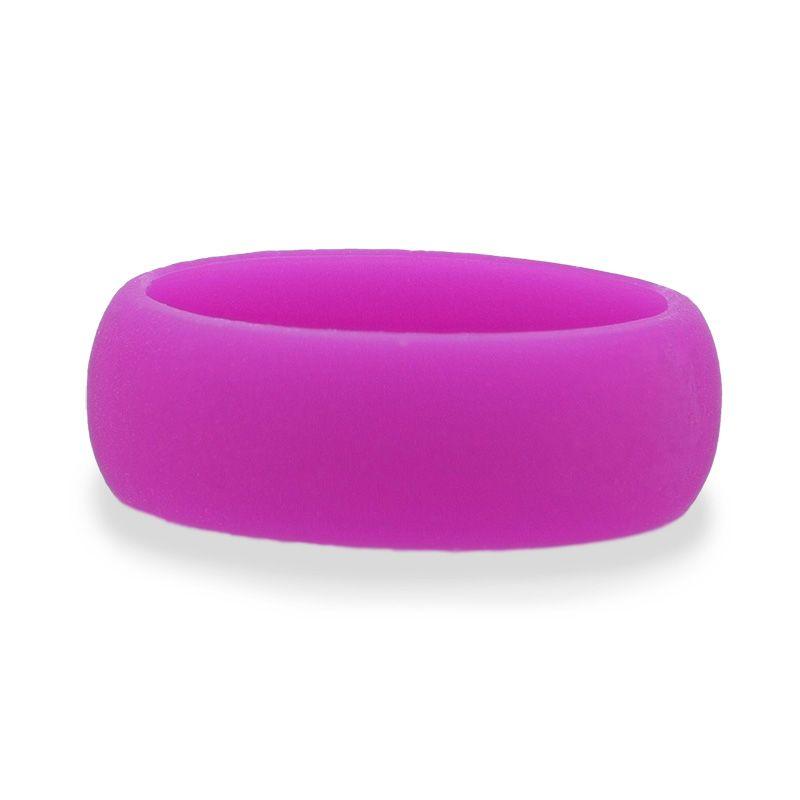 MAYRA Silicone Ring for Men and Women Purple Comfort Fit Hypoallergenic Thorsten - 8mm