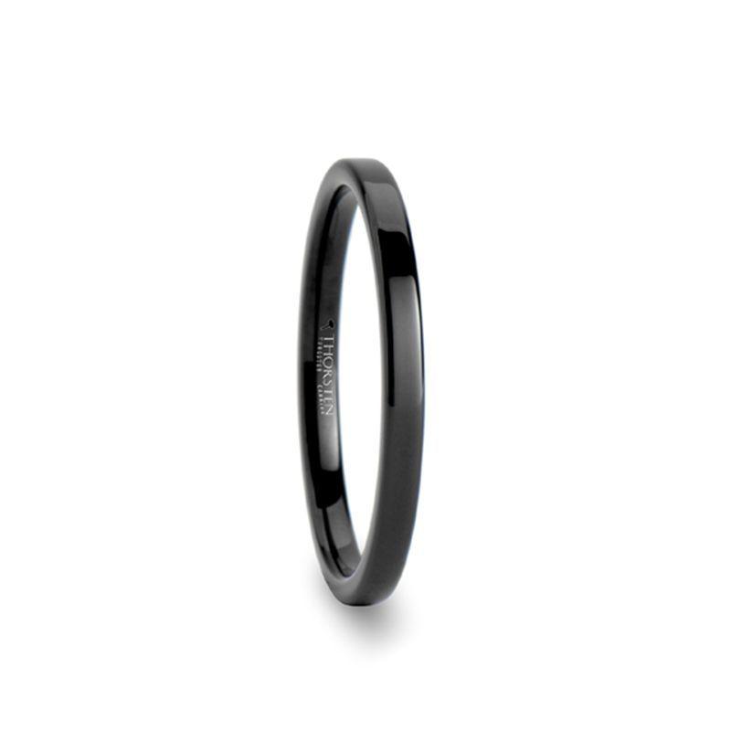 MORPHEUS Flat Black Tungsten Ring - 2mm - 12mm