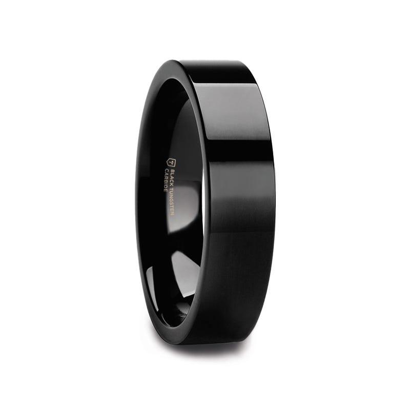 MORPHEUS Flat Black Tungsten Ring - 2mm - 12mm