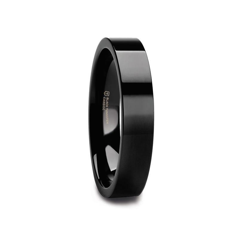 MORPHEUS Flat Black Tungsten Ring - 2mm - 12mm