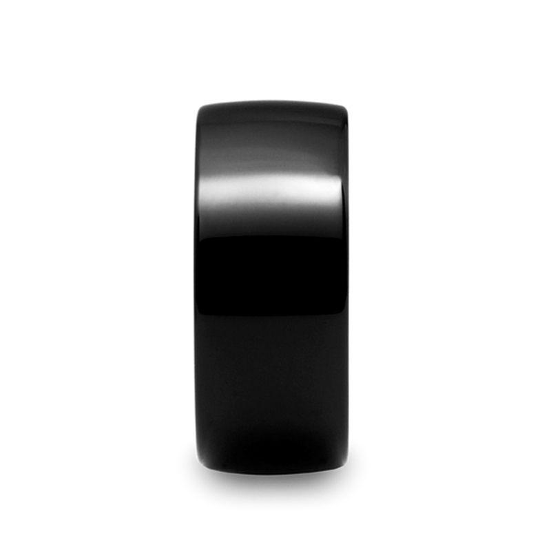 CORVUS Domed Black Tungsten Wedding Band - 10mm