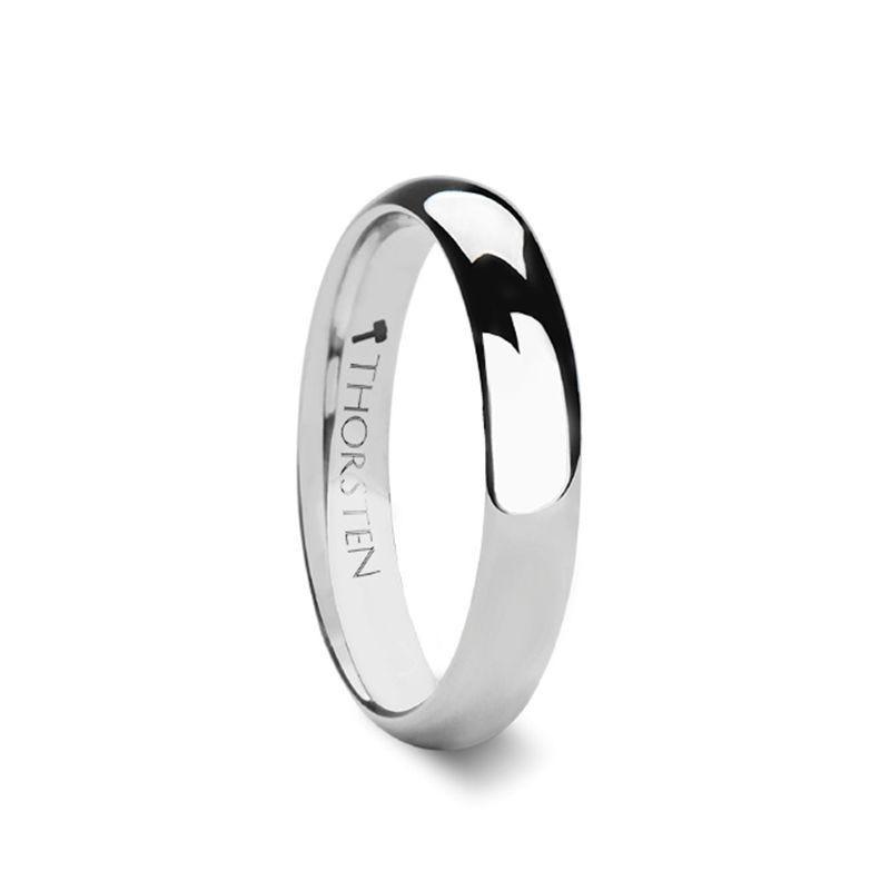 ARLINGTON Domed White Tungsten Ring - 2mm - 12mm