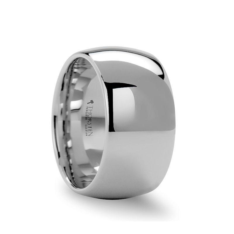 ARLINGTON Domed White Tungsten Ring - 2mm - 12mm