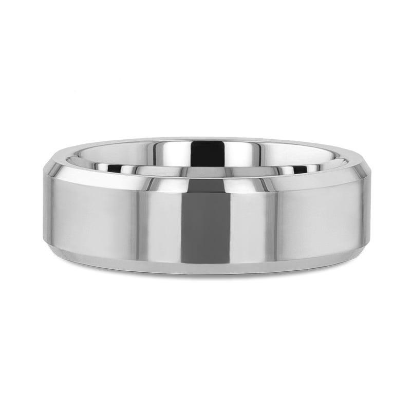 CORINTHIAN Beveled Tungsten Carbide Ring - 4mm - 12mm