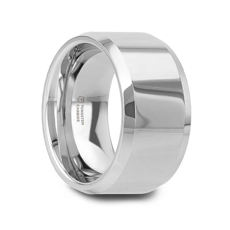 CORINTHIAN Beveled Tungsten Carbide Ring - 4mm - 12mm